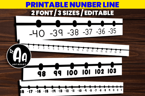 Download Number Line Printable with Negatives - Premium Resources