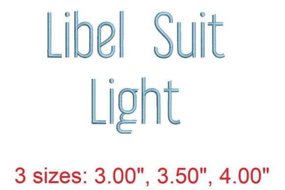 Download Libel Suit LT Embroidery Font - Premium Resources